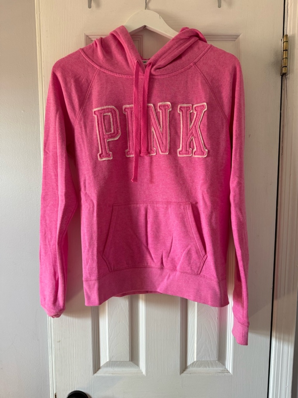 Victoria's Secret PINK Hot Pink Hooded Sweatshirt size small
